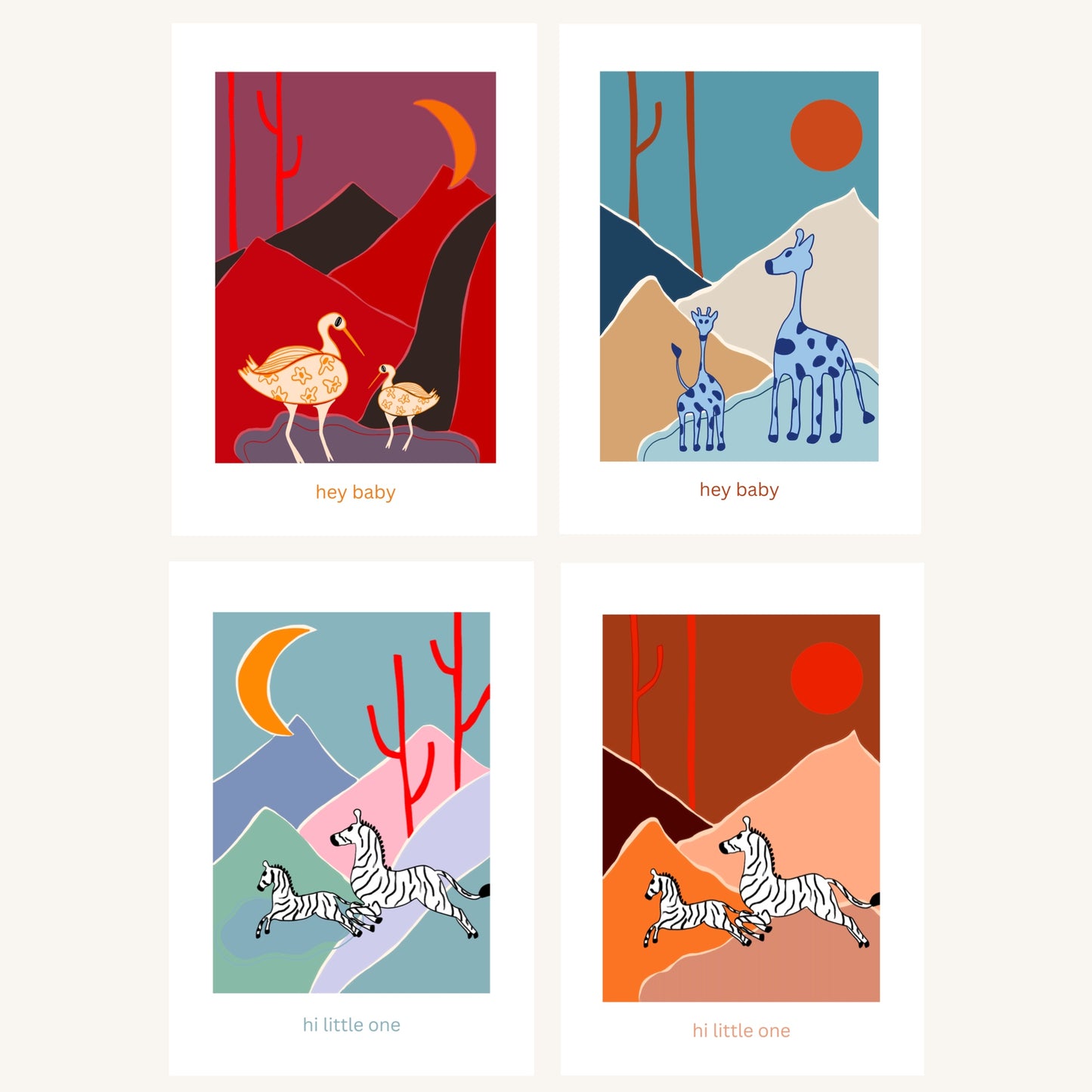 Postcard Set Baby